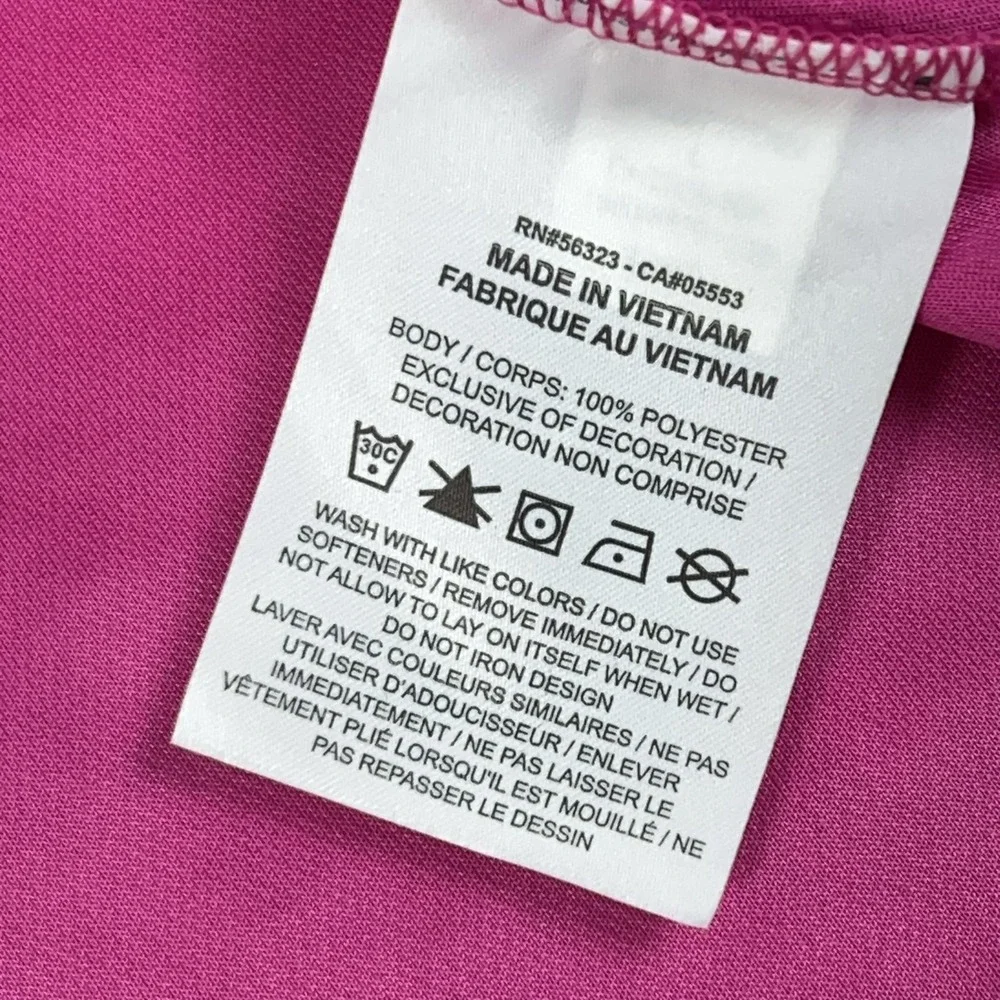 Nike Polo Shirt Womens Large Pink Dri Fit Short Sleeve Golf Top Collared Sport